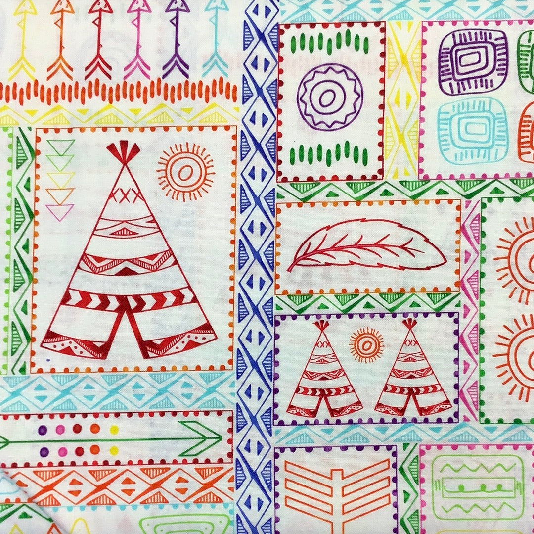 Trend Tex Fabrics-POW WOW WOW #3330-03