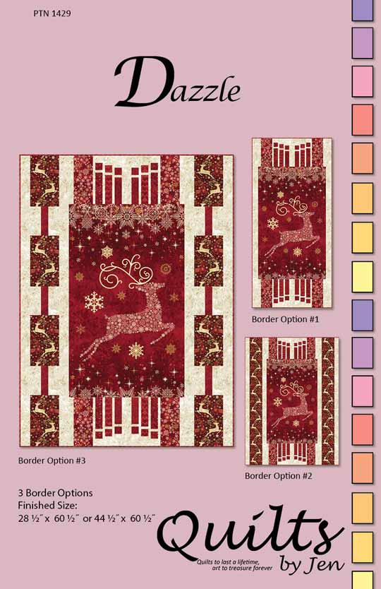 Quilts by Jen-Dazzle-Quilt Pattern #PTN-1429