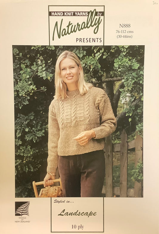 Naturally - Sweater With Patterned Yoke Knit Pattern