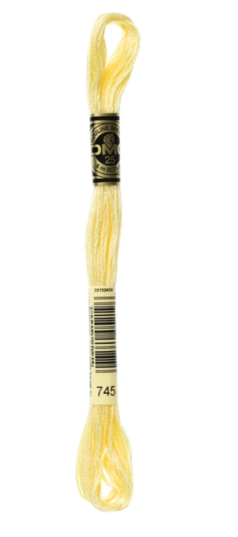 DMC-Six Strand Embroidery Floss-745-8m/8.7y #745