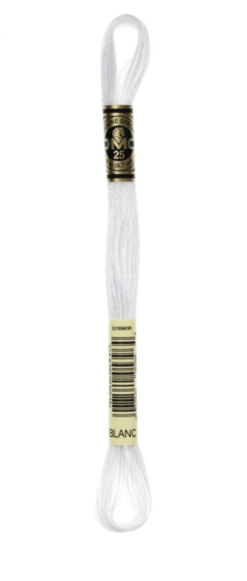 DMC Six Strand Embroidery Floss-100% Cotton-Blanc #BLANC