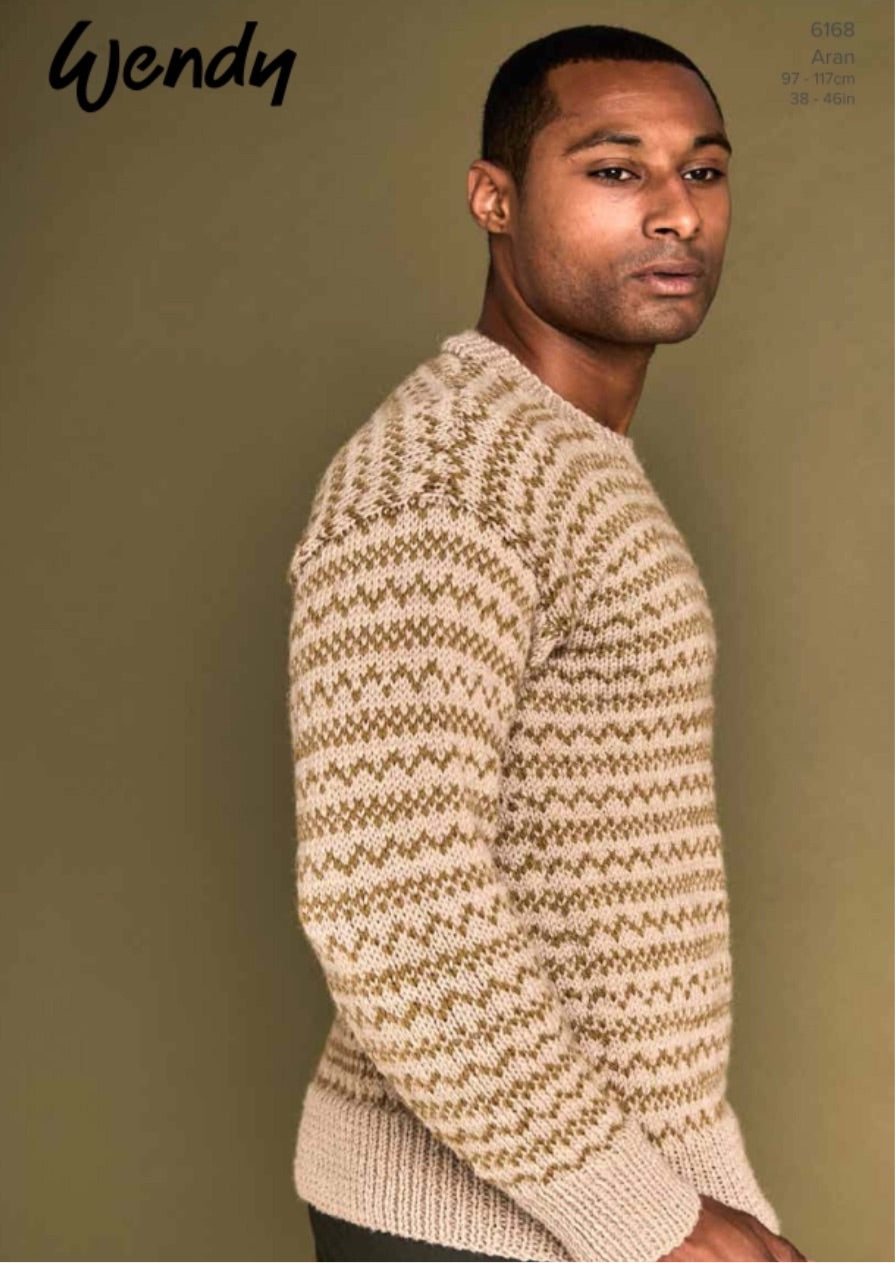 Wendy-Fair Isle Sweater-Knit Pattern #6168