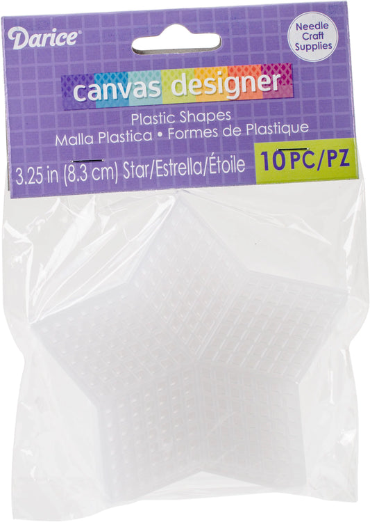 Darice-Canvas Designer-Plastic Shapes-Star #33069