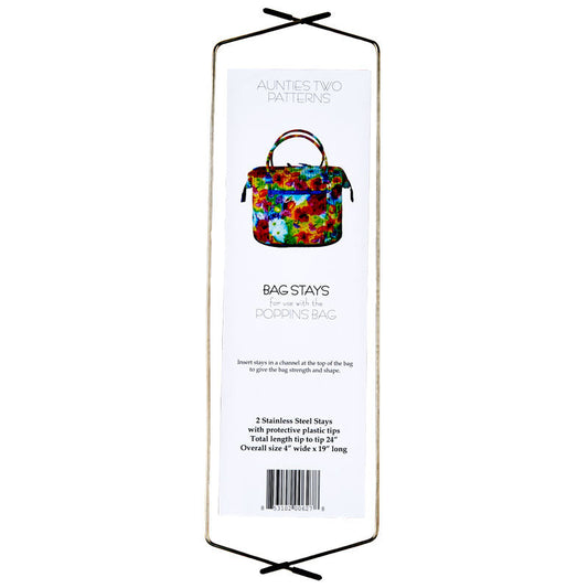 Aunties Two Patterns-Bag Stays-Stainless Steel