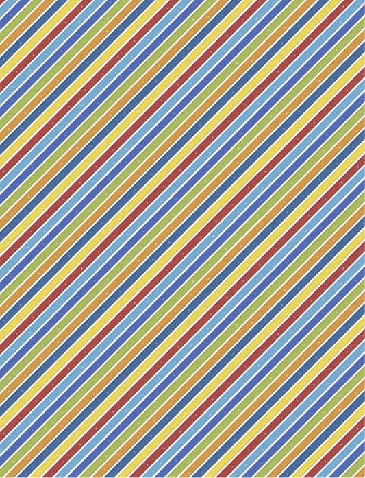 Wilmington Prints-Alpha Bots-Diagonal Stripe Multi #3017-27631-143