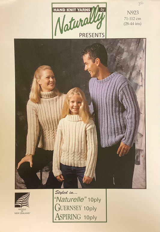 Naturally - Sweater His & Her’s Knit Pattern