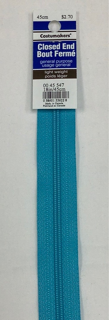 Costumakers - Closed End General Purpose Lightweight Zipper (45 cm)