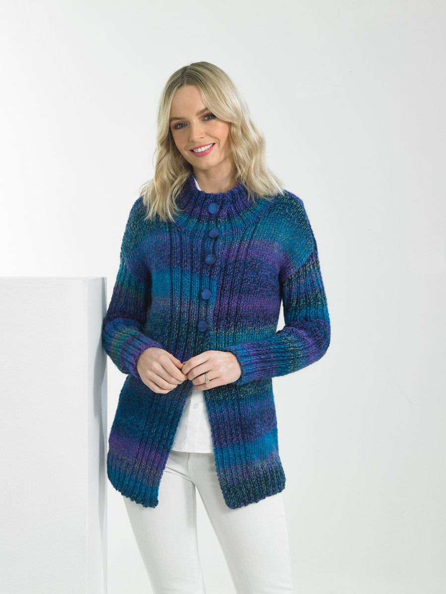 James C Brett-Cardigan and Sweater-Knit Pattern #JB670