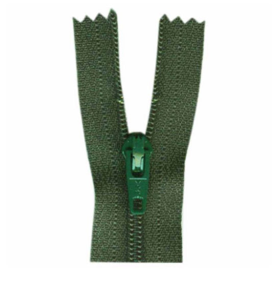 Costumakers-Closed End General Purpose Light Weight-Dark Green-Zipper (55cm) #00-55-530