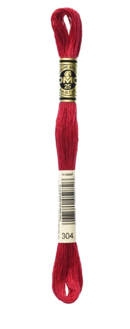 DMC-Six Strand Embroidery Floss-304-8m/8.7y #304