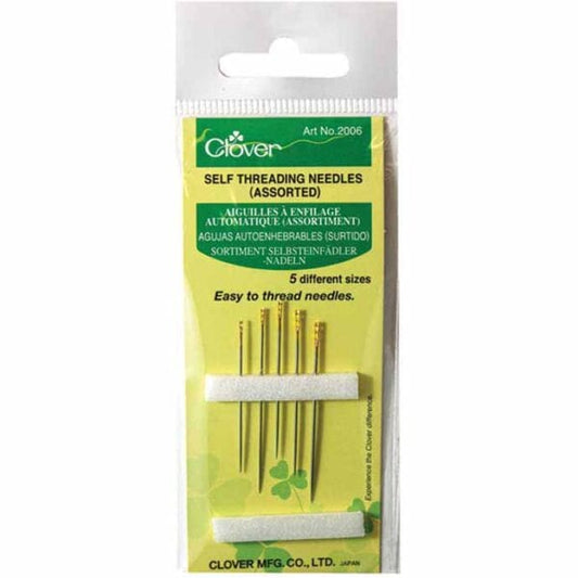 Clover-Self Threading Needles-Assorted #2006