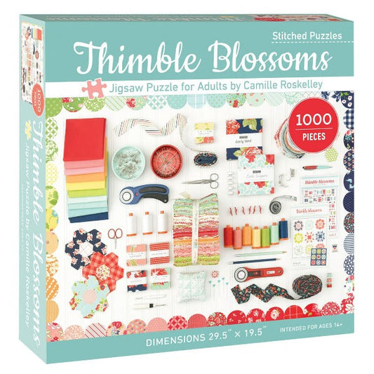 Stash Books-Thimble Blossoms-1000 Piece Jigsaw Puzzle #20450