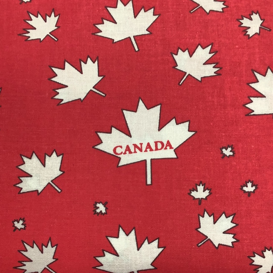 Mook Fabrics-Canada Leaf Red #75587