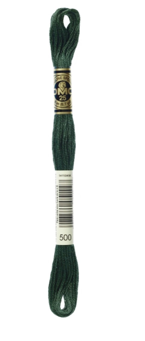 DMC-Six Strand Embroidery Floss-500-8m/8.7y #500