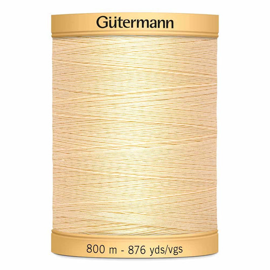 Gütermann-100% Cotton Thread-800m/876y-Cream