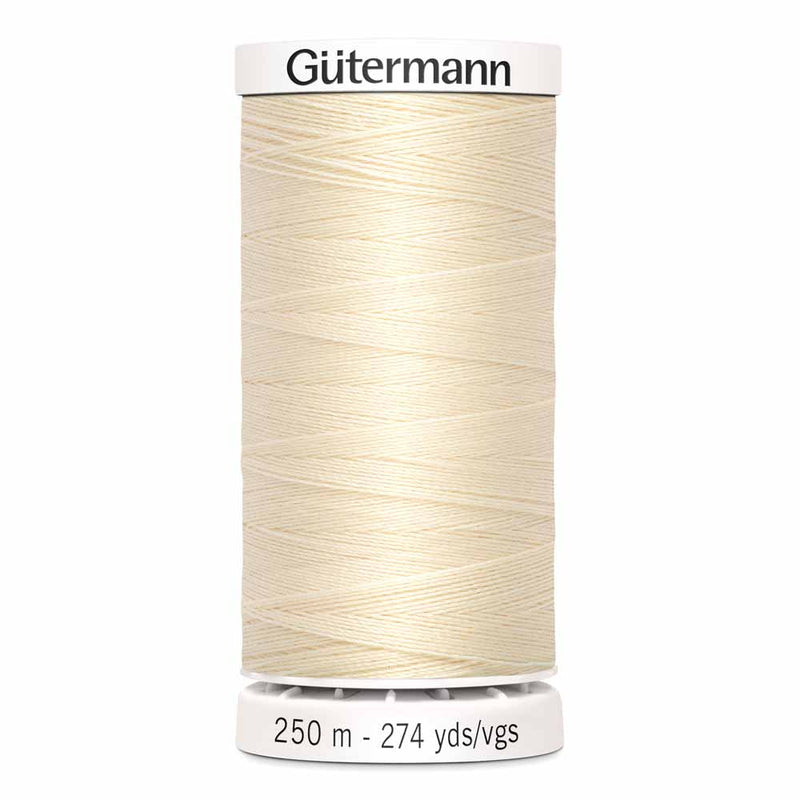 Gütermann-Polyester Thread-250m/274y-Ivory #800