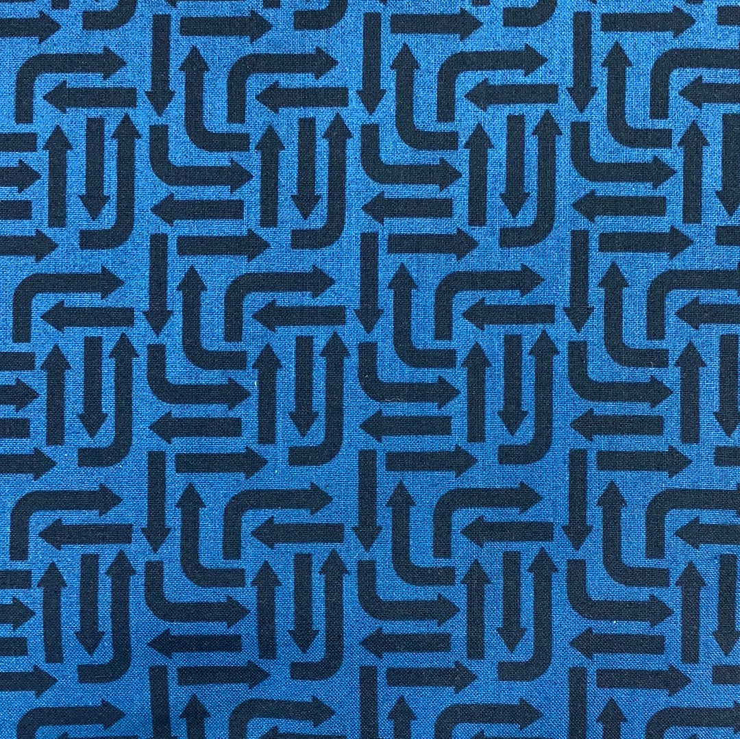 Trend Tex Fabrics-Traffic Jam-Blue