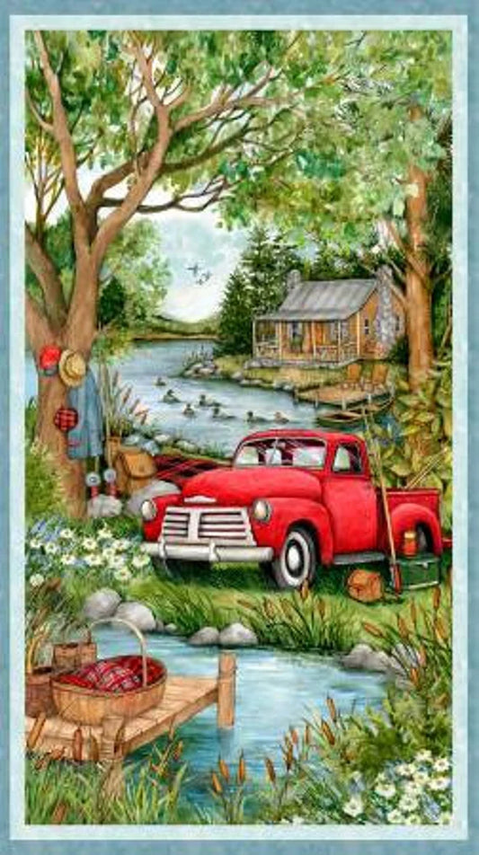 Wilmington Prints-Down by the Lake-Panel #P-148