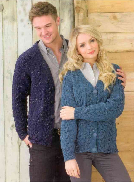 James C Brett-Cardigans-Knit Pattern #JB212