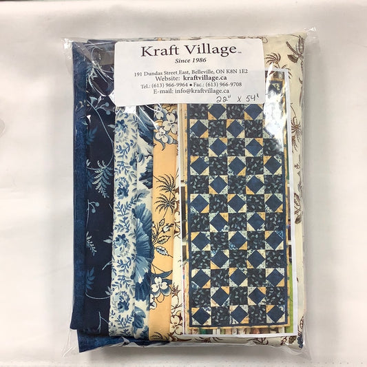 Trend Tex Moda-Amelia’s Blues-Table Runner Kit