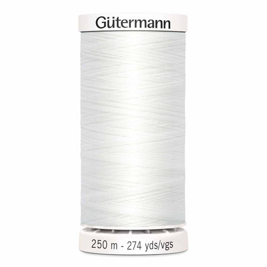 Gütermann-Polyester Thread-250m/274y-Nu White #20