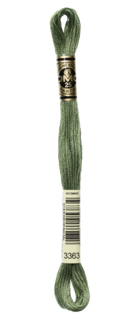 DMC-Six Strand Embroidery Floss-3363-8m/8.7y #3363