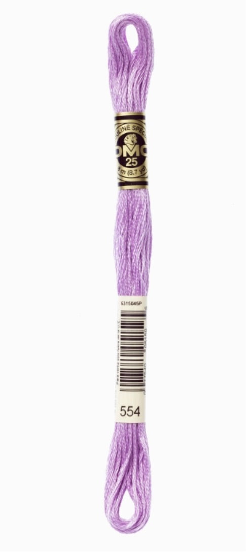 DMC-Six Strand Embroidery Floss-554-8m/8.7y #554