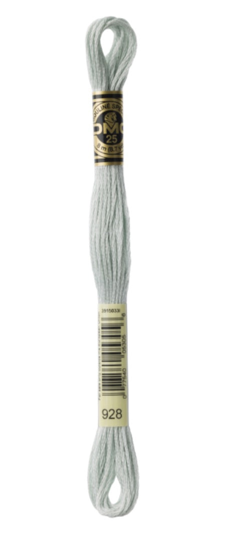 DMC-Six Strand Embroidery Floss-928-8m/8.7y #928