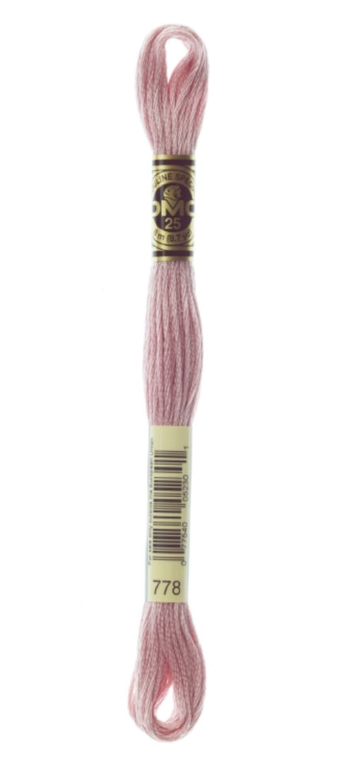 DMC-Six Strand Embroidery Floss-778-8m/8.7y #778