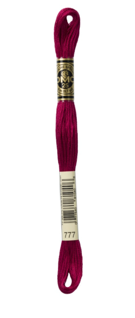 DMC-Six Strand Embroidery Floss-777-8m/8.7y #777