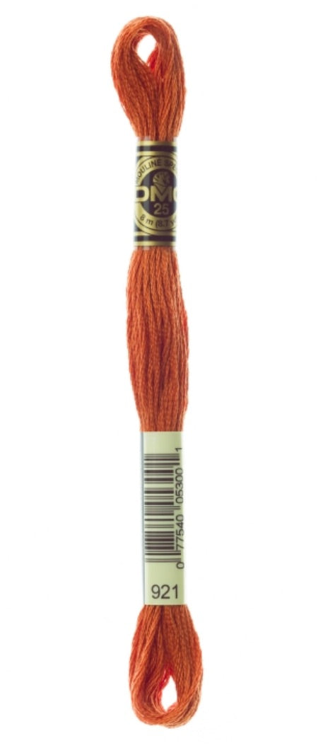 DMC-Six Strand Embroidery Floss-921-8m/8.7y #921