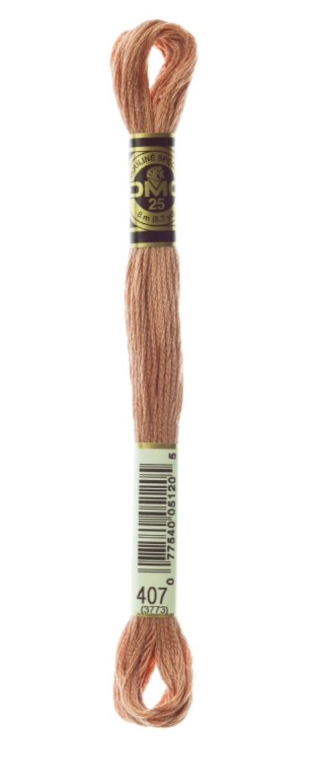 DMC-Six Strand Embroidery Floss-407-8m/8.7y #407