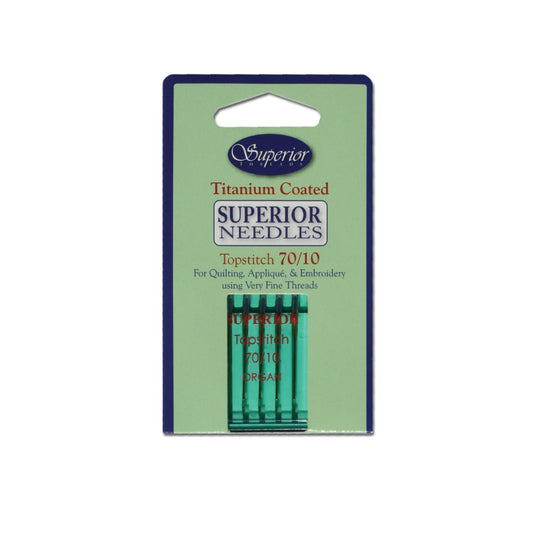 Superior Threads-Titanium Coated-Superior Needles-Topstitch Needles 70/10 (5) #SN-TS2