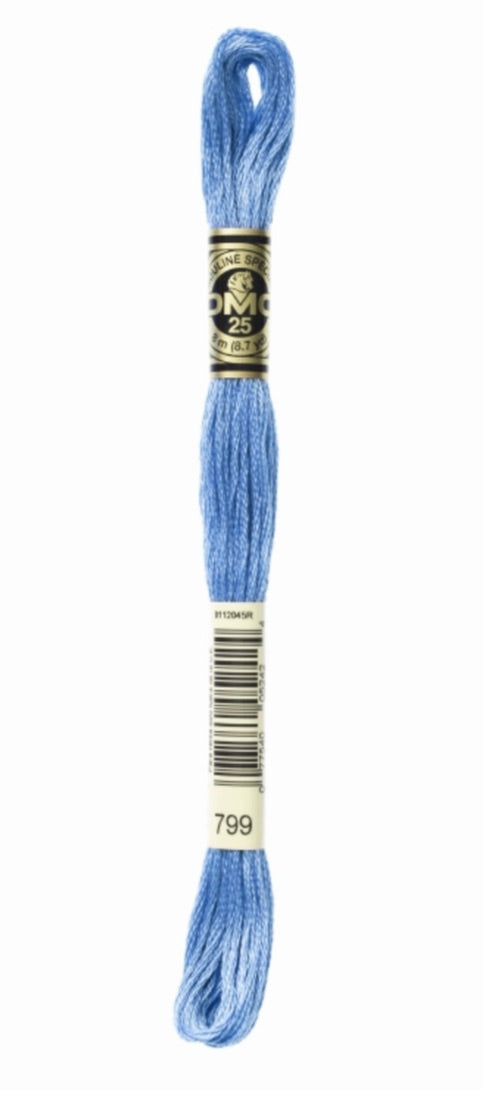 DMC-Six Strand Embroidery Floss-799-8m/8.7y #799