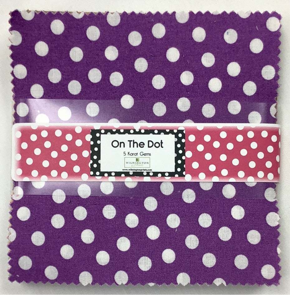 Moda Fabrics-On the Dot-Charm Pack-42 Squares-5” Squares #507-96-507