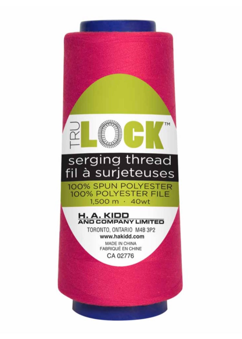 TruLock-Premium Serging Thread-1500m-Hot Pink