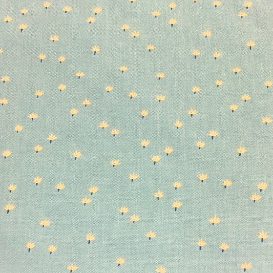 Figo Fabrics-Prickly Pear-Blue-Dusty Plants