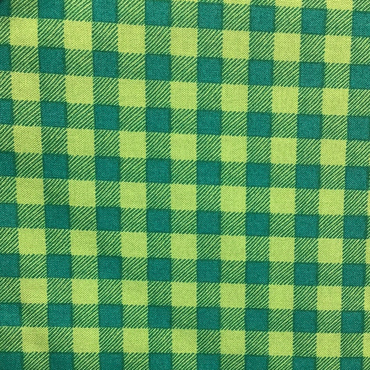 Northcott - Patrick Lose PLF - Christmas Magic - Teal Big Gingham
