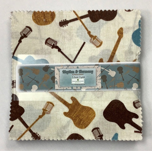 Wilmington Prints-Rhythm & Harmony-Charm Pack-42 Squares-5” Squares