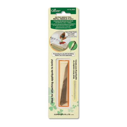 Clover-Needle Felting Tool-Refill Needle (5pcs) #8906