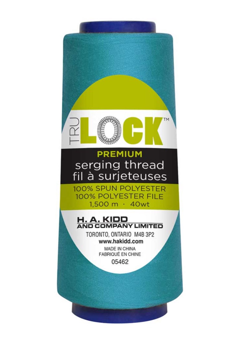 TruLock-Premium Serging Thread-1500m-Turquoise #1005293