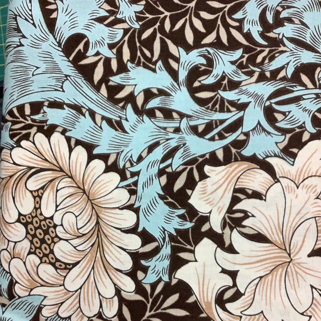 Free Spirit-William Morris-Chrysanthemum-Aqua