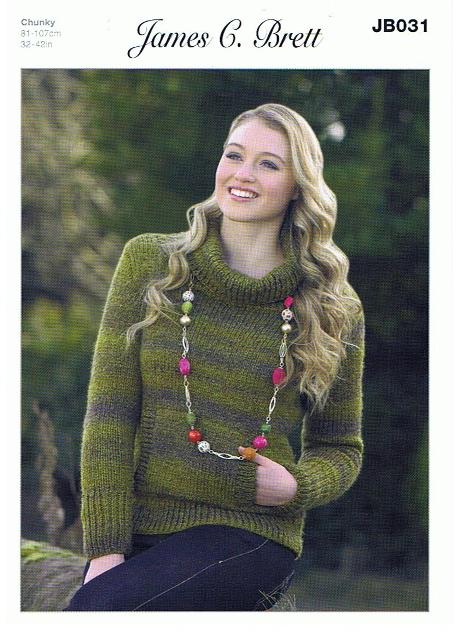 James C Brett - Knit Sweater Pattern Leaflets