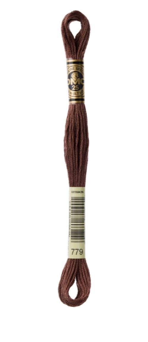 DMC-Six Strand Embroidery Floss-779-8m/8.7y #779