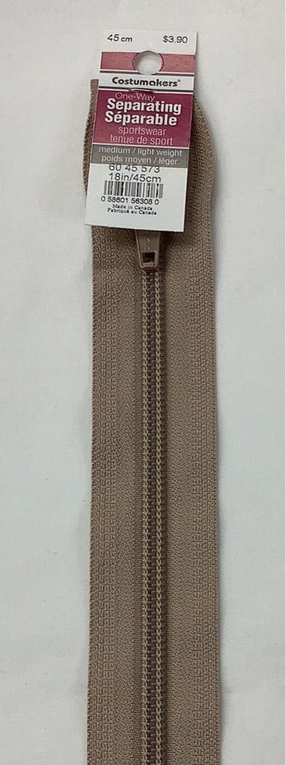 Costumakers-Closed End-General Purpose-Light Weight-Zipper (45cm)