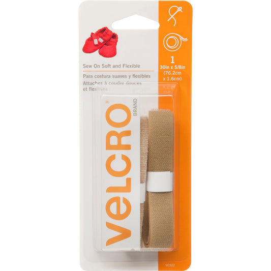 Velcro Brand - Sew On Soft and Flexible - 1 Roll 30in x 5/8in