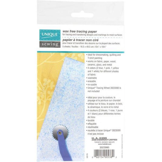 Unique Sewing - Wax Free Tracing Paper
