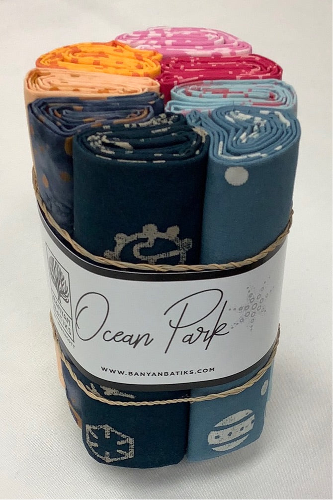 Northcott-Banyan Batiks-Ocean Park-Fat Quarter Bundle-8 Precuts #FQOCEAN8-2