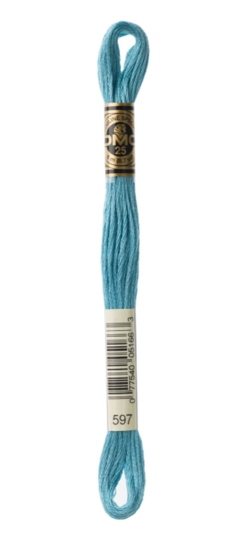 DMC-Six Strand Embroidery Floss-597-8m/8.7y #597