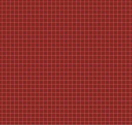 Riley Blake Designs-Bee Plaids-Barn Red